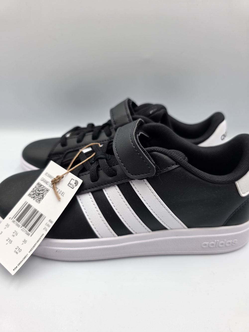 Grand Court 2.0 EL Kid’s Black Sneakers